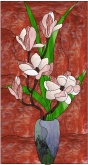 Stained Glass Pattern Magnolia Glory